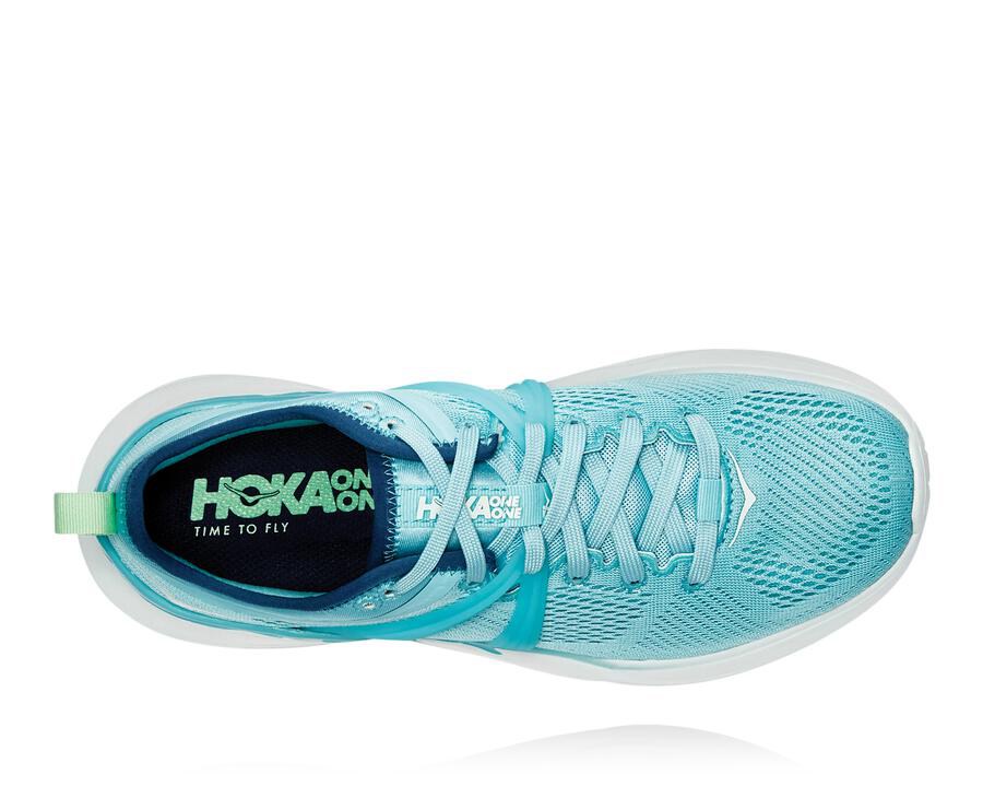 Zapatillas Running Hoka One One Mujer - Tivra - Azules/Blancas - FYN368750